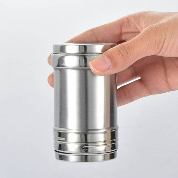 Shaker Seasoning Can,Stainless Steel Dredge Salt,Pepper Shakers with Adjustable Pour Holes - Salt Container for Kitchen,Home,BBQ