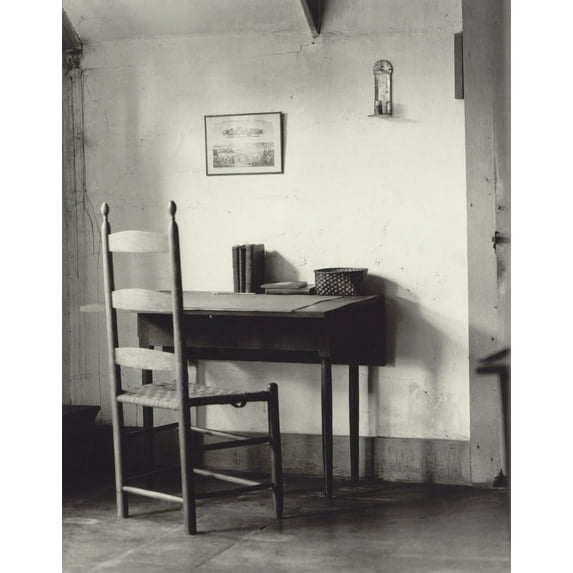 Shaker Sewing Table And Chair At The Hancock Shaker Village Near Pittsfield History (18 x 24)