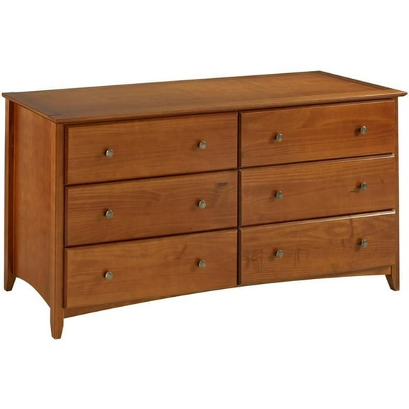 Shaker Style 6 Drawer Dresser - Multiple Finishes