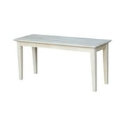 International Concepts Shaker Style Bench Unfinished