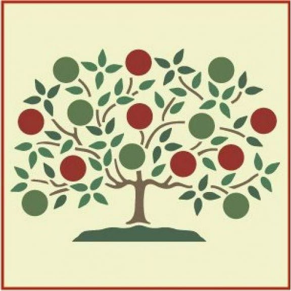 Shaker Tree of Life Stencil - Primitive Decor Trees Nuts Leaves Cones for Painting Wall Decor Gifts Crafts Mylar Laser Cut Templates Airbrush Reusable Mylar DIY - The Artful Stencil