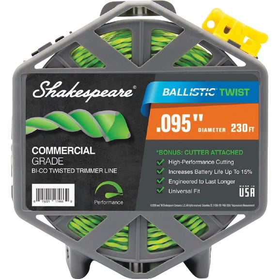 Shakespeare Ballistic Twist Universal Trimmer Line - 1 Each