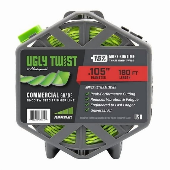 Shakespeare 180-ft Spool 0.105-in Ugly Twist Spooled Trimmer Line