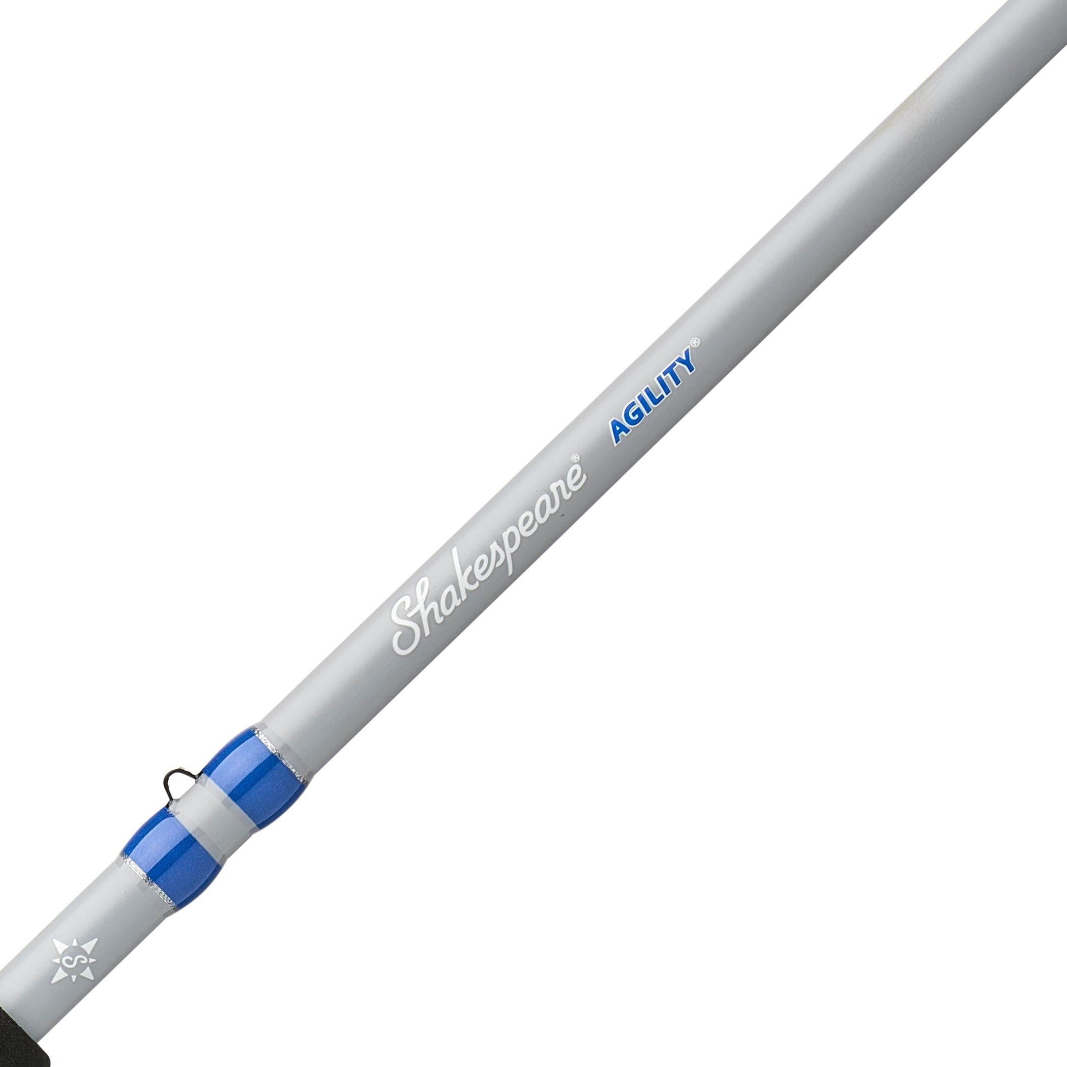 Shakespeare Agility Low Profile Travel Combo 6'6" 1-Piece Fishing Rod and Reel Combo