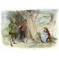 thumbnail image 1 of Shakespeare: As You Like It. Rosalind And Orlando (Act Iv, Scene I) From William Shakespeare'S 'As You Like It.' Engraving, 19Th Century. Poster Print by  (24 x 36), 1 of 1