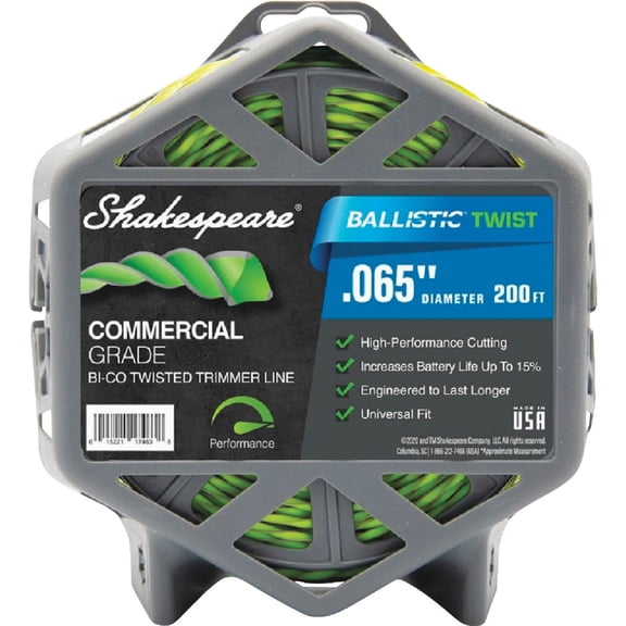 Shakespeare Ballistic Twist Universal Trimmer Line Residential Use, Standard Application