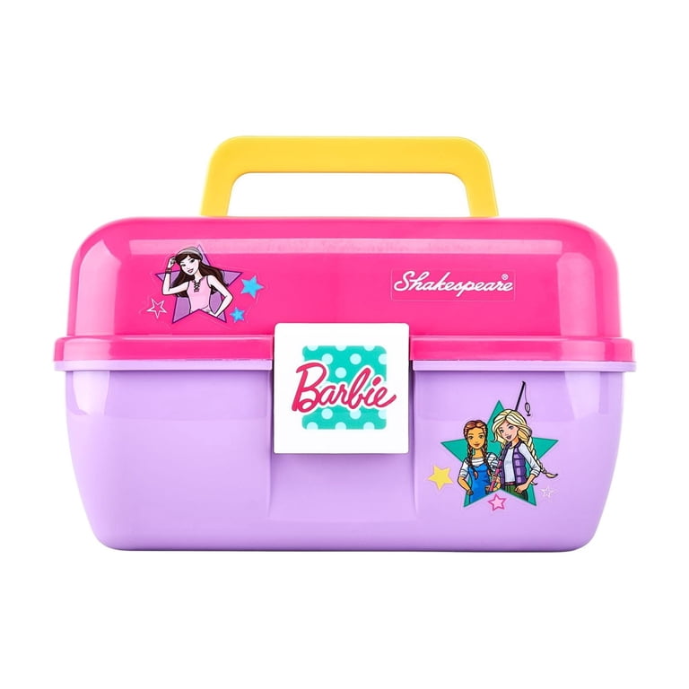 child's fishing tackle box Shakespeare Barbie Play Box, Kids Fishing Tackle Box