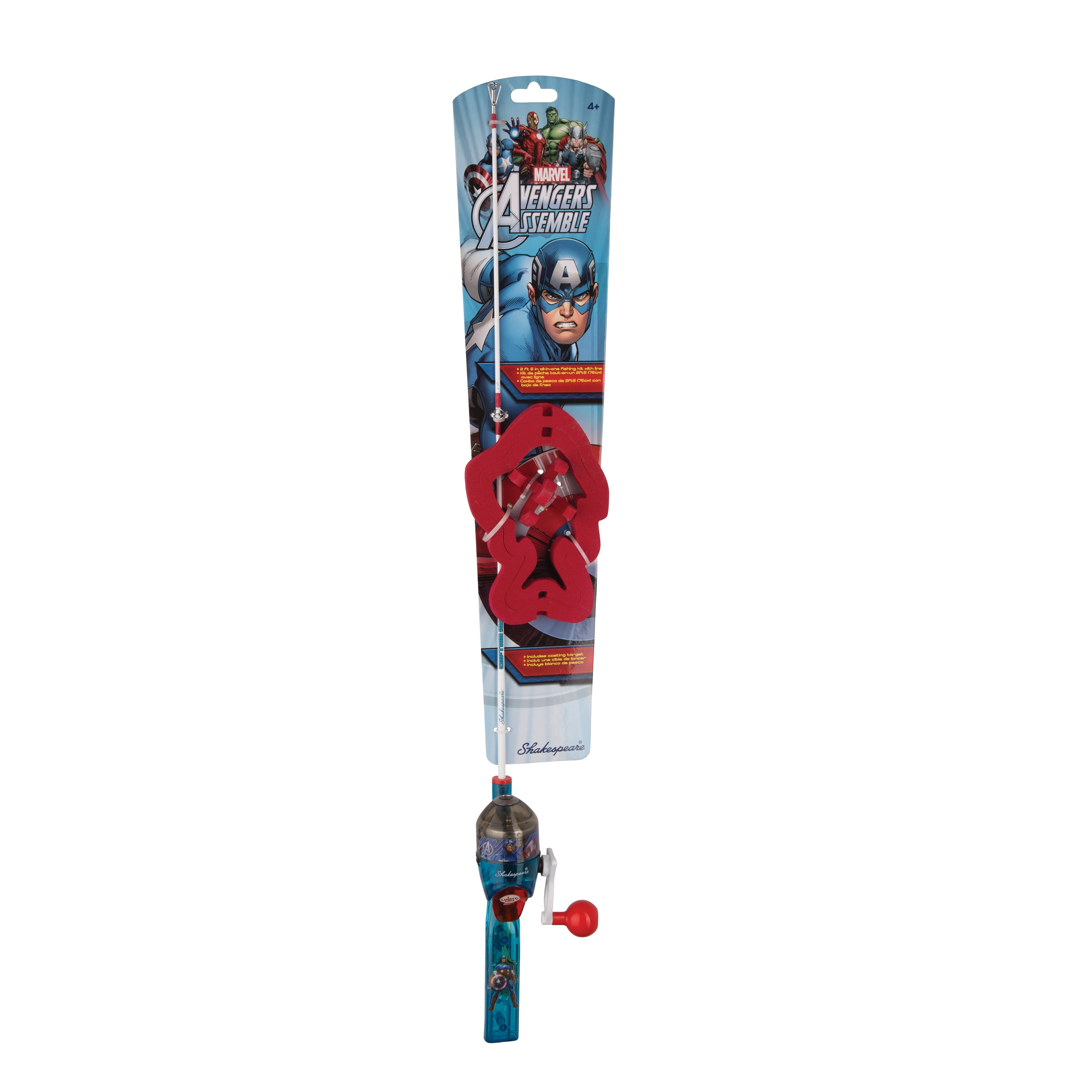 captain america fishing pole Shakespeare Captain America Lighted 2 6 Spincast Portugal