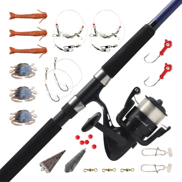 Combination Pier Shakespeare Catch More Fish™ Surf Pier Spinning, 7' Medium Fishing Rod ...