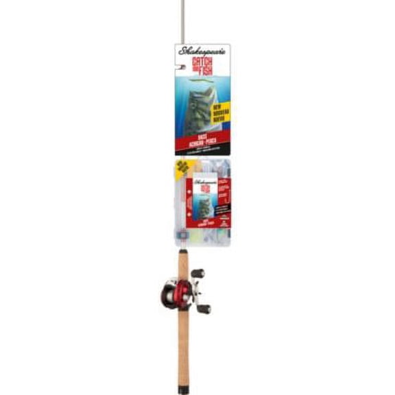 Shakespeare Catch More Fish Bass Low Profile Fishing Reel Rod