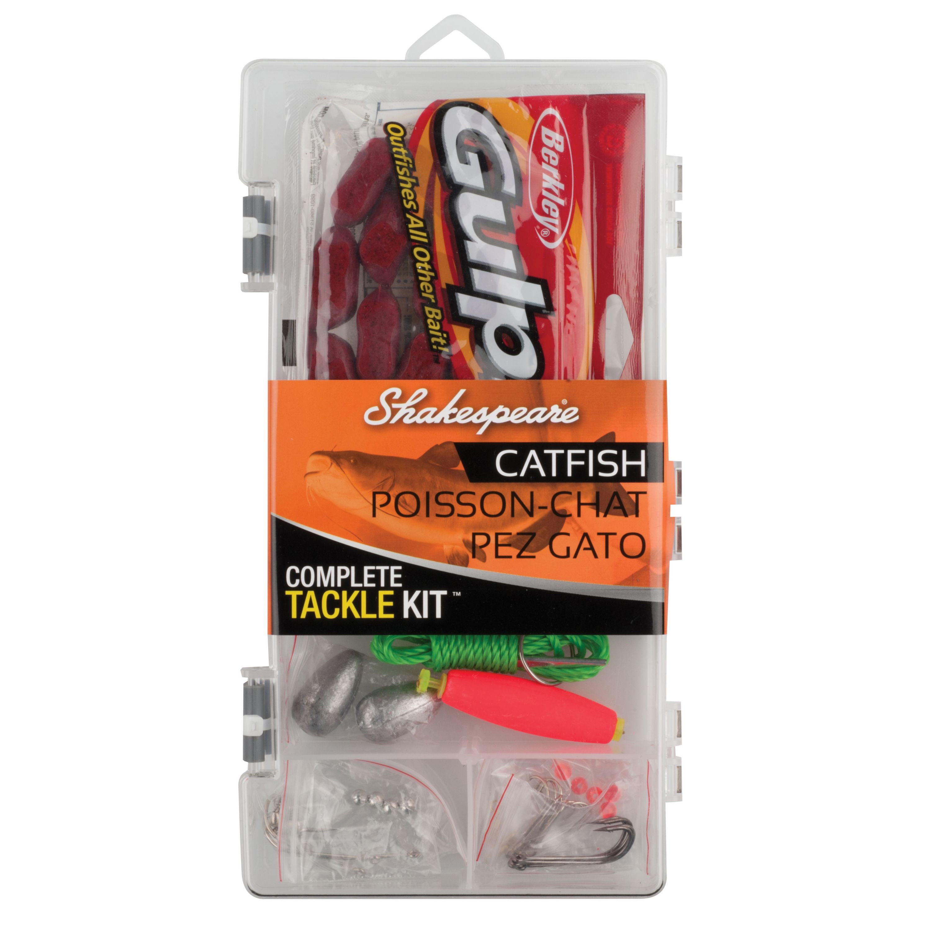Shakespeare Catch More Fish Catfish Tackle Box Kit