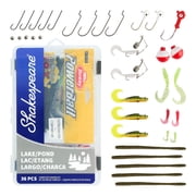 Shakespeare Catch More Fish Lake/Pond Tackle Box Kit, Fishing Tackle Box with Tackle
