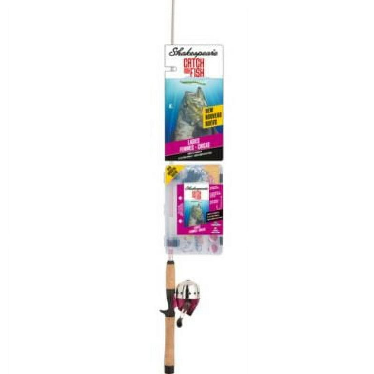 Shakespeare Catch More Fish Ladies Spincast Reel and Fishing Rod Combo