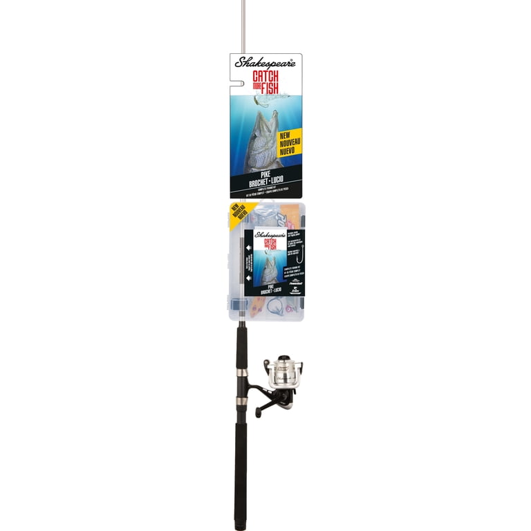 Shakespeare Catch More Fish Pike Spinning Fishing Combo - Walmart.com