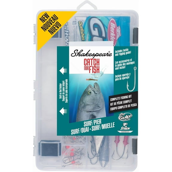 Shakespeare Catch More Fish Surf & Pier Spinning Fishing Combo