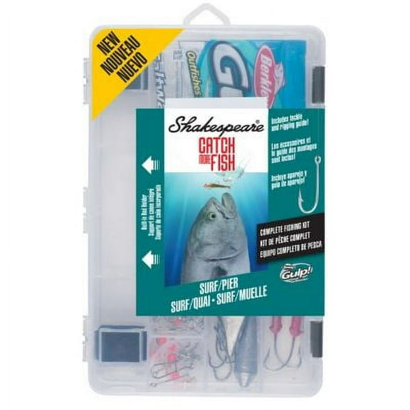 Shakespeare Catch More Fish Surf Pier Tackle Box Kit