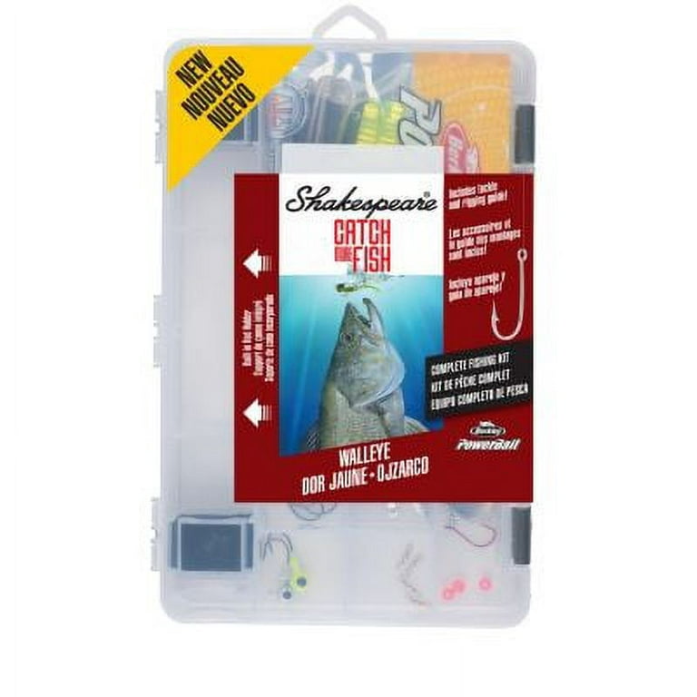 Shakespeare Catch More Fishâ„¢ Walleye Fishing Kit Tools and Equipment