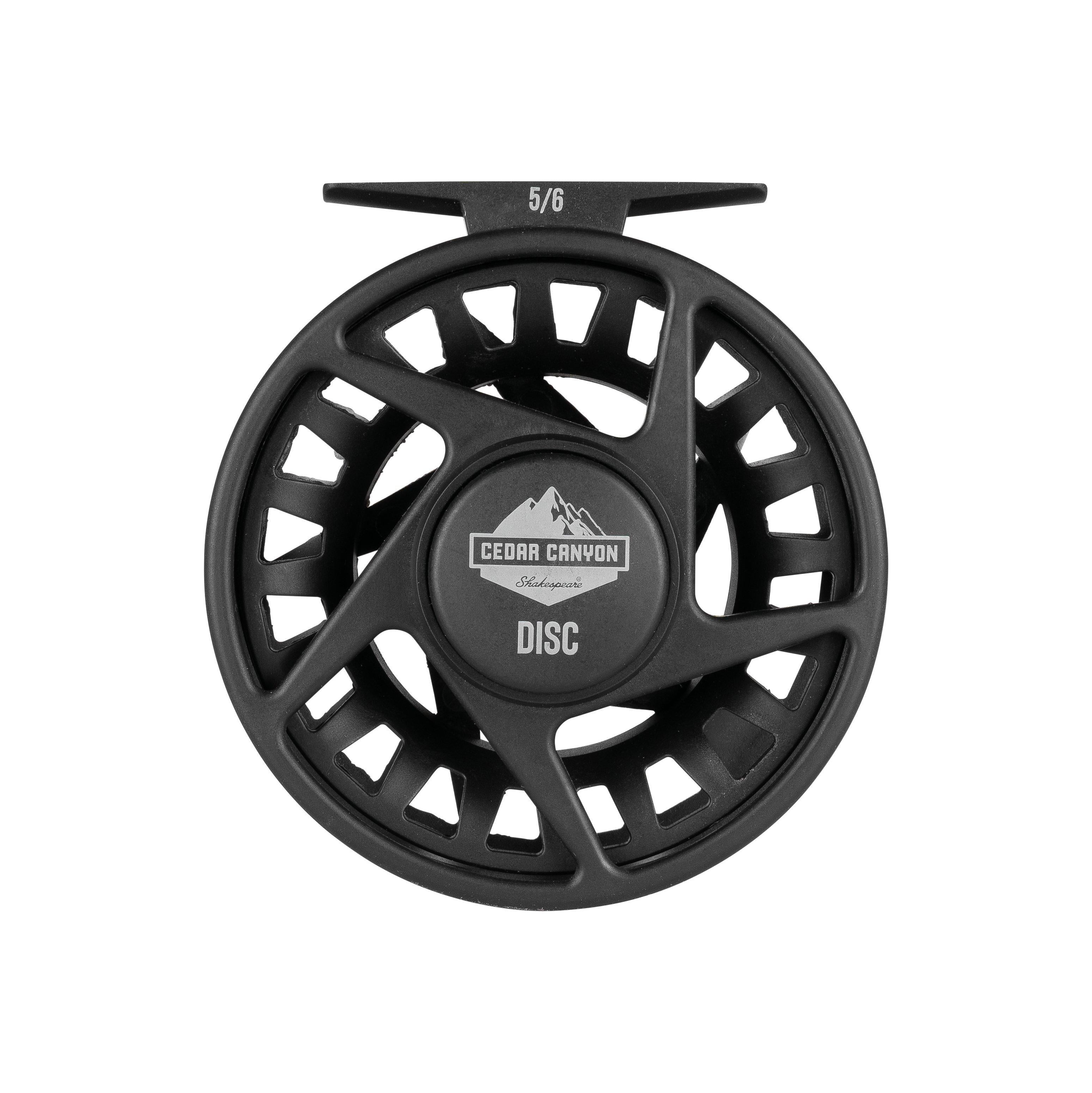 Shakespeare Cedar Canyon Disc Fly Reel, Size 5/6, Disc Drag Fly Fishing Reel
