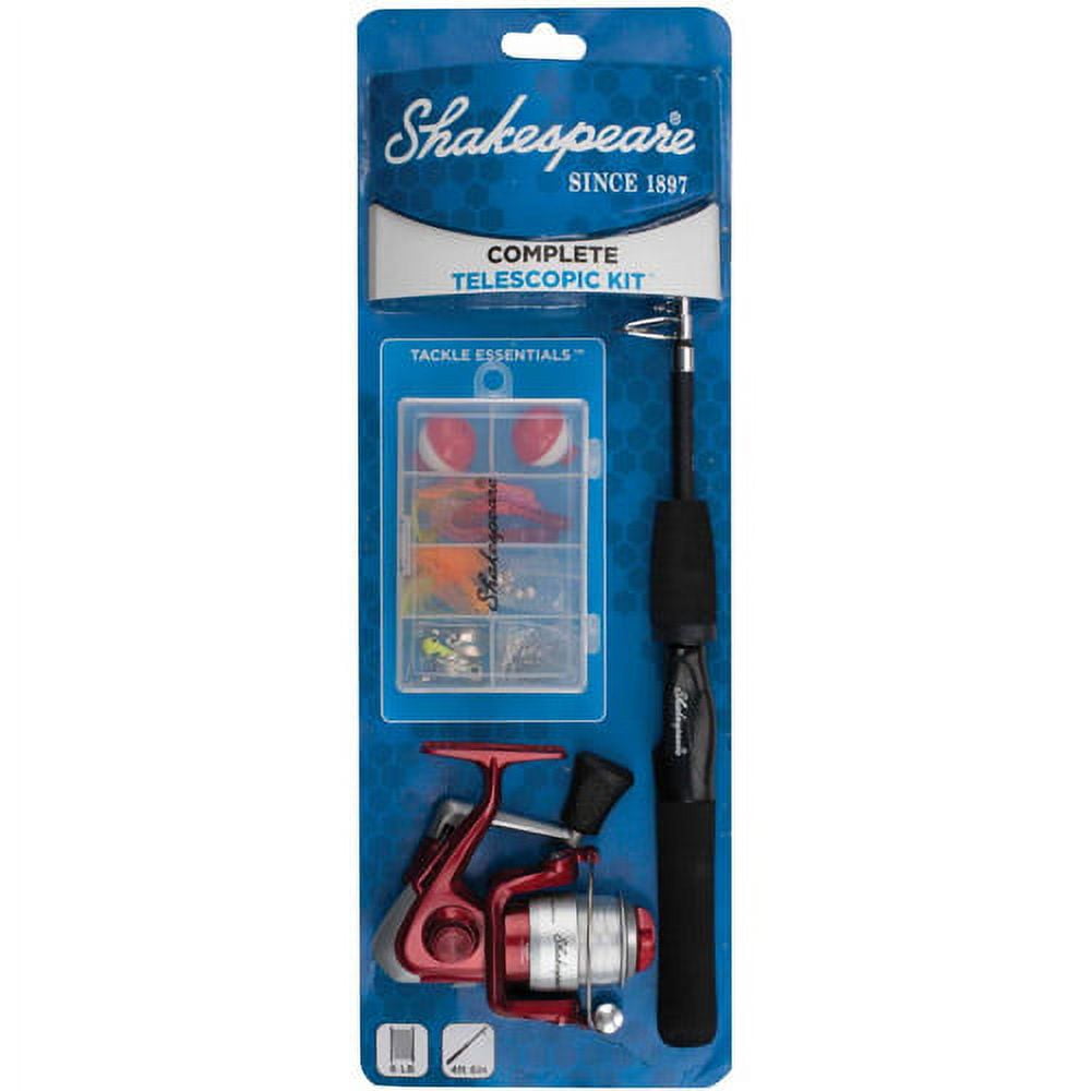 Shakespeare Complete Spinning Reel and Telescopic Fishing Rod Kit