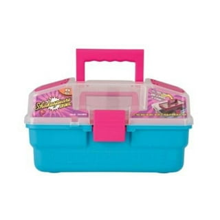 South Bend Worm Gear 88-piece Tackle Box, Pink/Purple