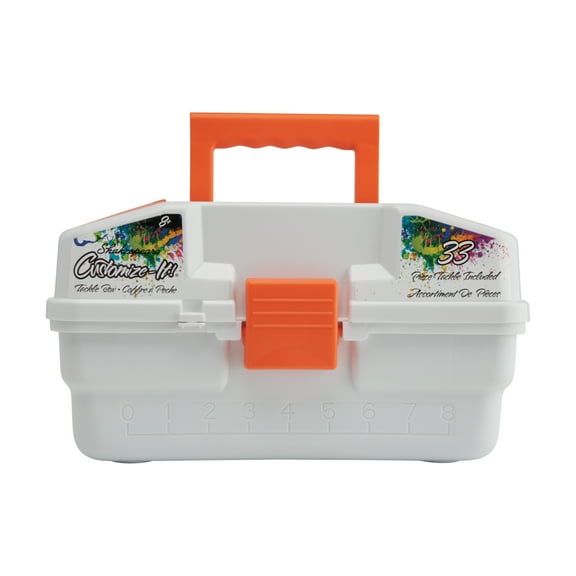 Shakespeare Customize-It Tackle Box, Kids Tackle Box with Tackle Included