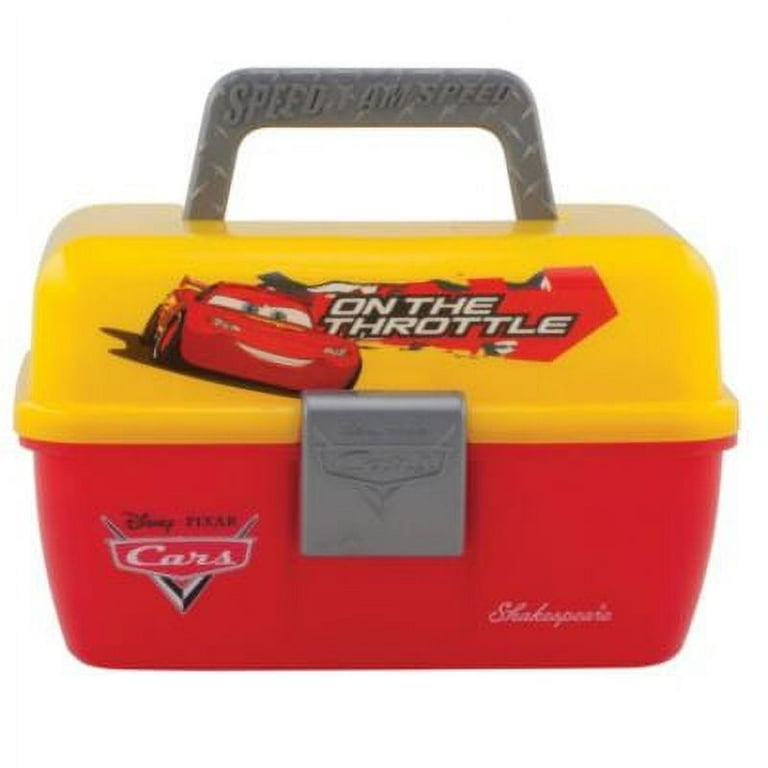 Shakespeare Disney Cars Fishing Tackle Box, Small, Yellow / Red