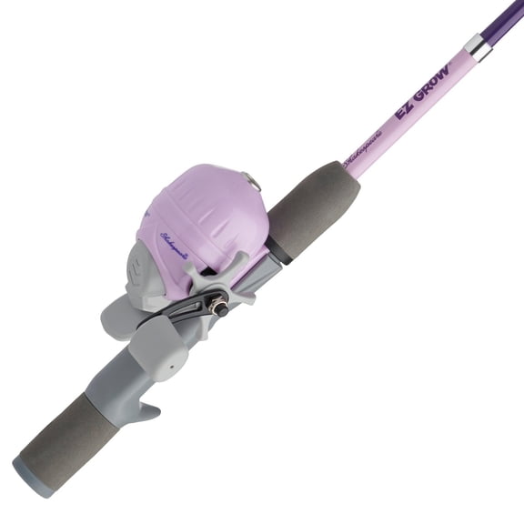 Shakespeare EZ-GROWPPL EZ Grow Carded SC Kit. Rod Extends from 2'10",3'7" & 4.6 w/Twist Lock Rod, 6sz SC Reel Comb Color in Purple