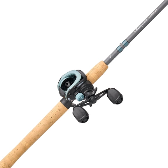 Shakespeare Excursion Baitcast Fishing Combo, 7' Medium Heavy Rod, Right-Handed Reel