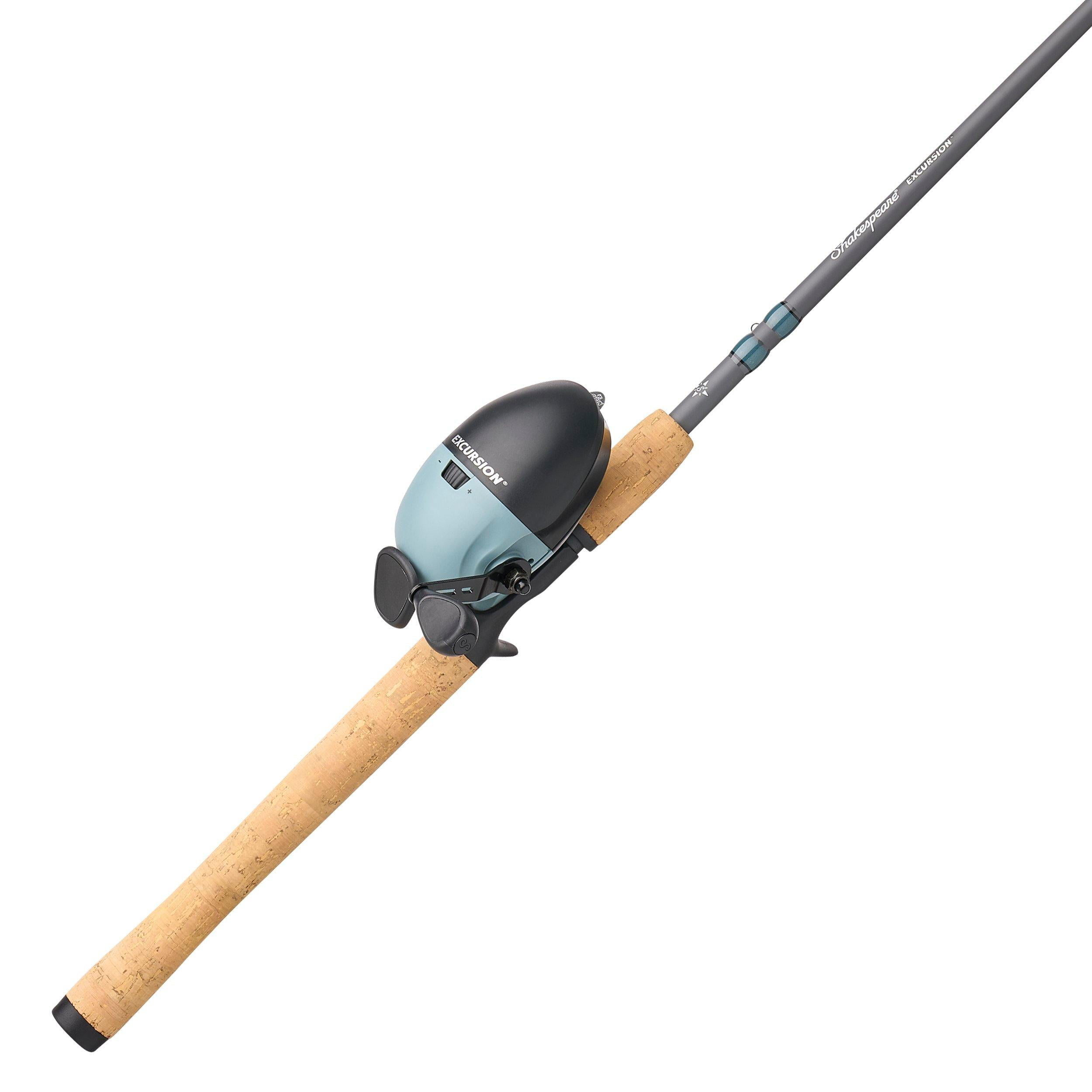 Shakespeare Excursion Spincast Fishing Combo, 6'6" Medium Rod, 10 Size Reel