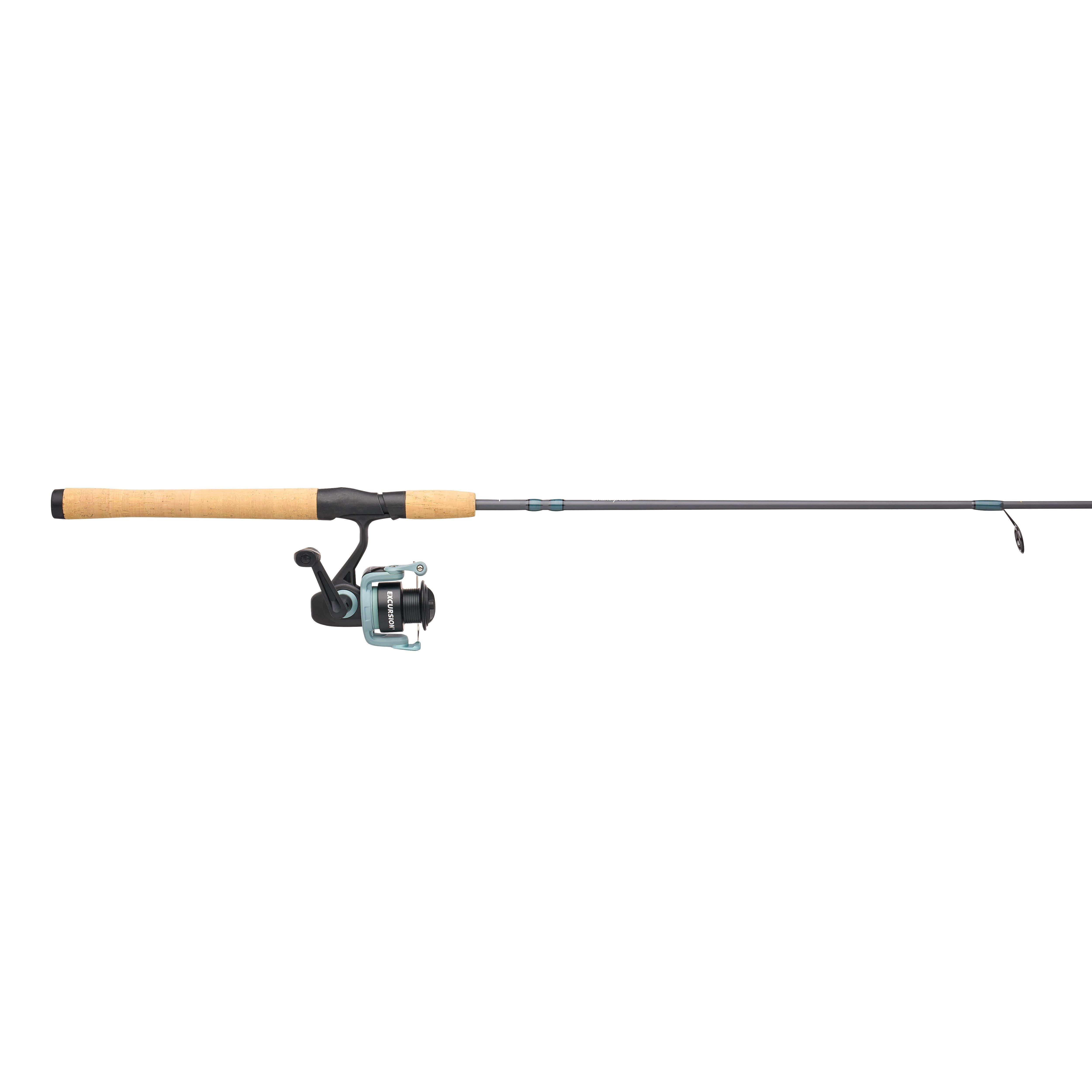 Shakespeare Excursion Spinning Fishing Combo, 6'6" Medium Rod, 3000 Size Reel