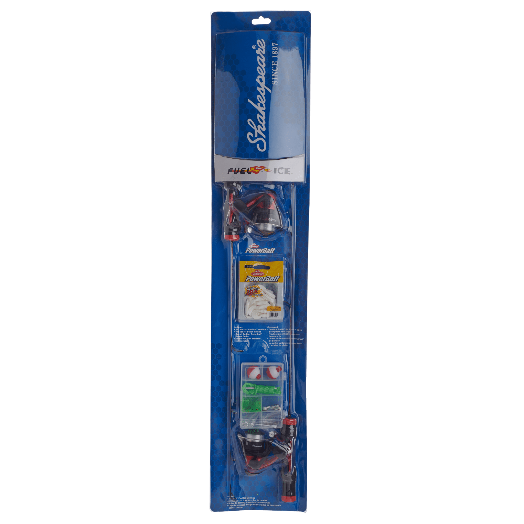 Shakespeare Fuel Ice 2'6" Spinning Fishing Rod and Reel Combo Kit