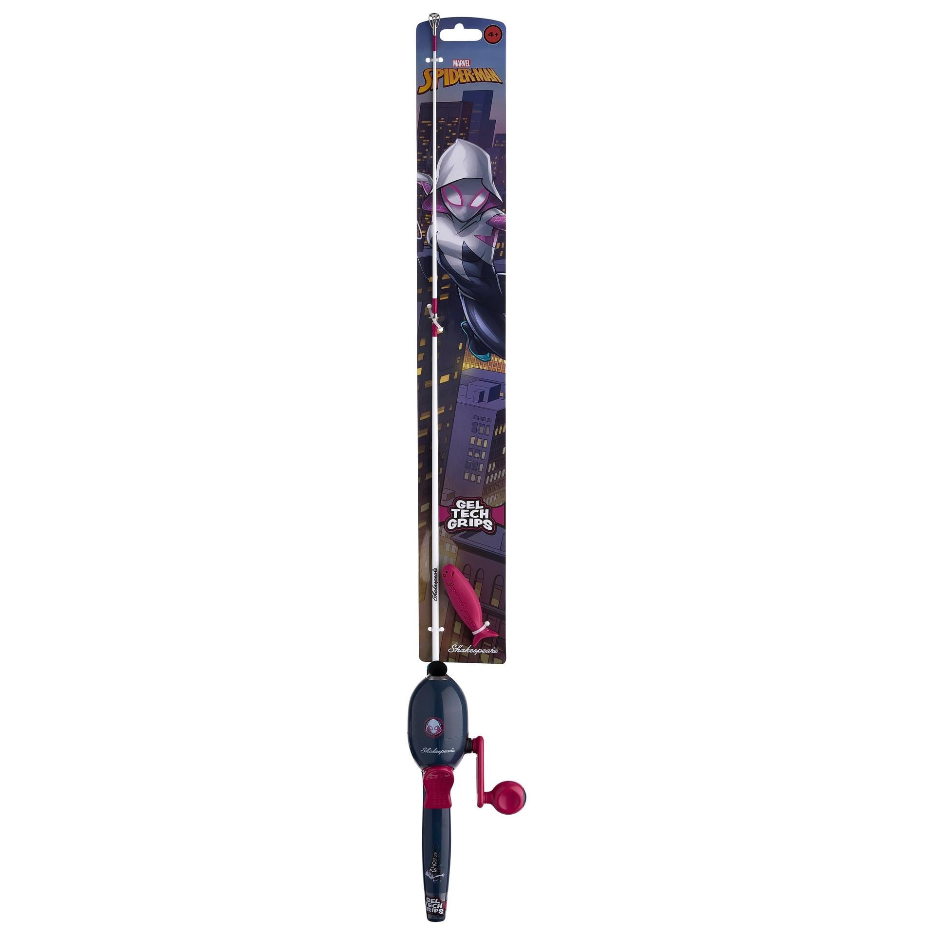 Shakespeare Marvel Ghost Spider Beginner Kit 2'6" Spincast Combo for Kids