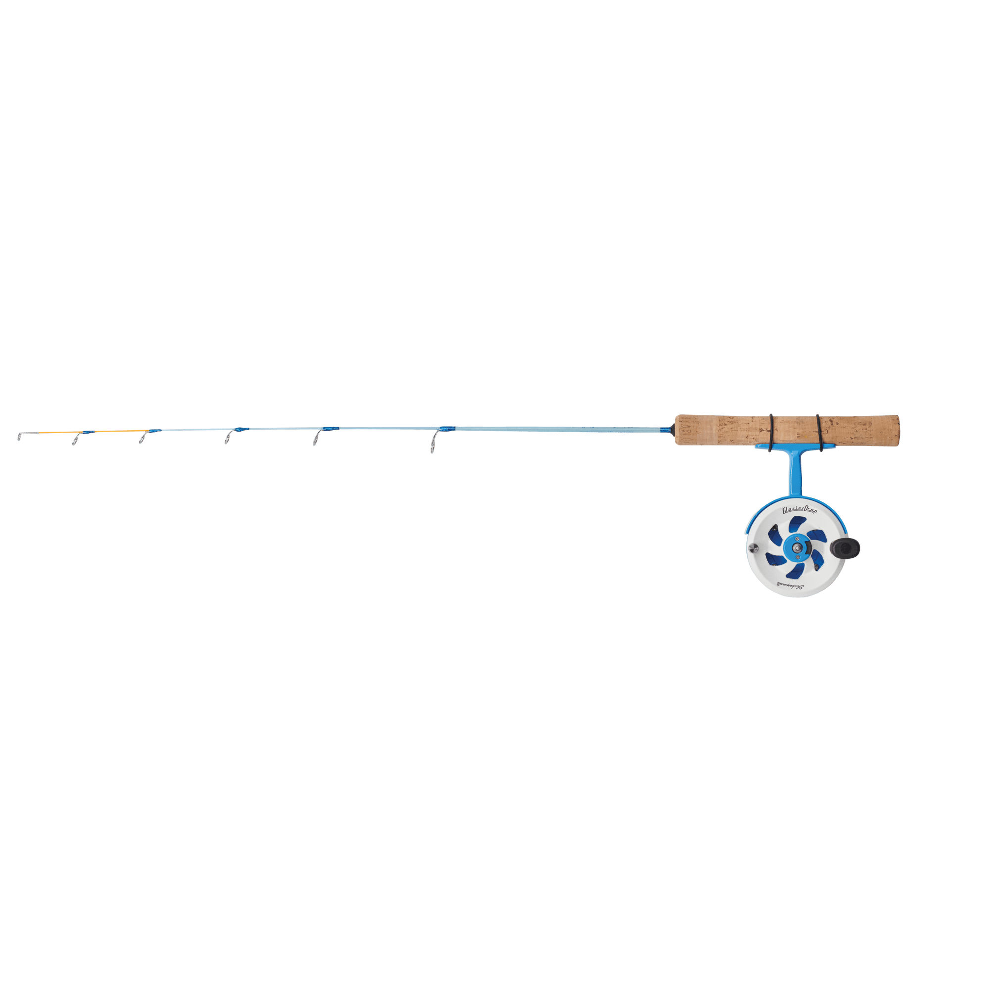 Shakespeare Glacier Drop Inline Ice Combo, 27" Light Fishing Rod, 6 Size Reel