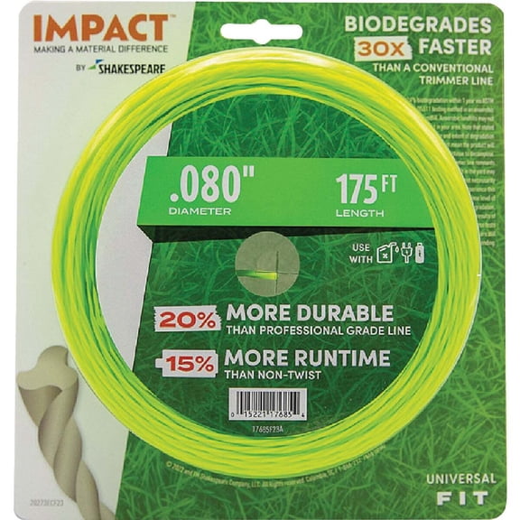 Shakespeare Impact .080 In. x 175 Ft. Trimmer Line 17685