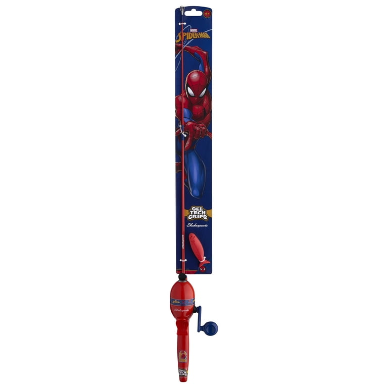 Shakespeare Marvel Spiderman Kit 2'6 Spincast Combo - Kids Fishing Combo