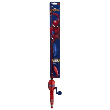 Shakespeare Marvel® Spider-Man Beginner Kit, 2'6" Medium Fishing Rod, 5 Size Reel