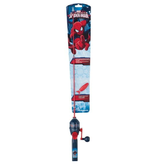 Shakespeare Marvel Spiderman Kit 2'6" Spincast Combo for Kids