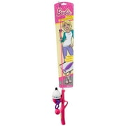 Shakespeare Mattel Barbie Kit 2'6" Spincast Combo - Kids Fishing Combo
