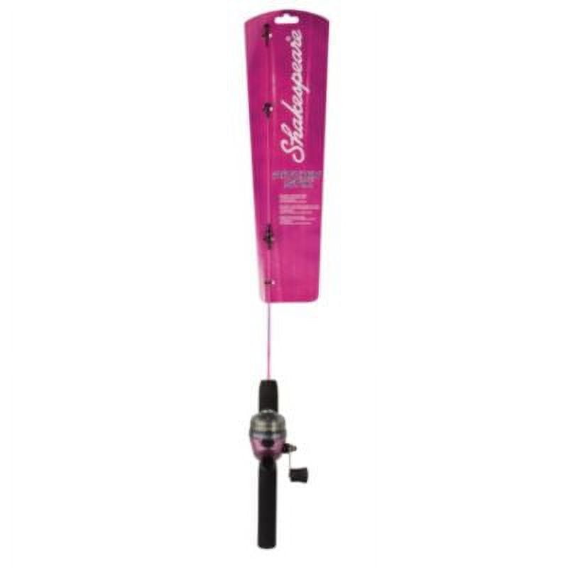 Shakespeare Pitchin Stik Spincast Reel and Fishing Rod Combo | Pink