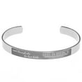 thumbnail image 1 of Shakespeare "She is fierce" Inspirational Stainless Steel Cuff Bracelet, 1 of 5