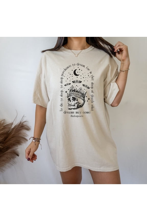 Shakespeare Shirt Poet Literature Dark Academia Gothic Literary Graphic Comfort Colors Unisex Cotton T-Shirt, Size S-3XL