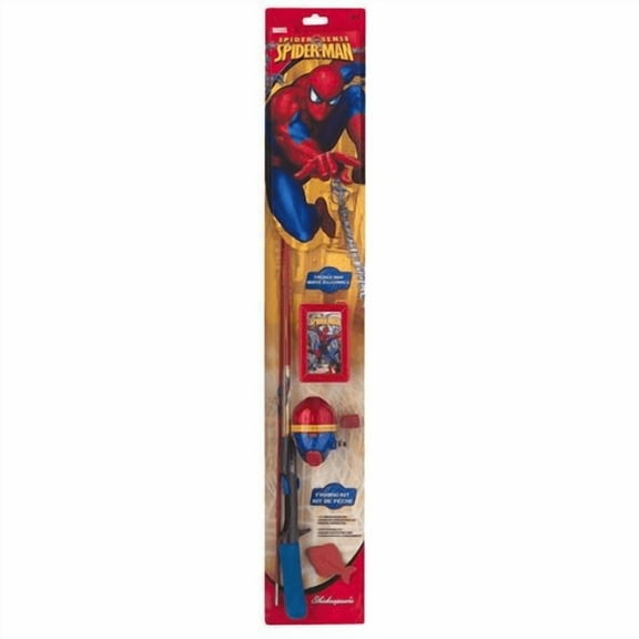 Shakespeare Spider-Man Fishing Kit with 2 Ft. 6 In. All-In-One Casting Kit