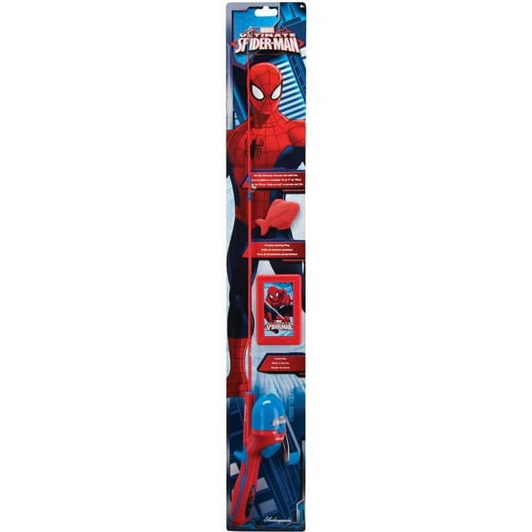 Shakespeare Spiderman Tackle Box Kit with 2'6 All-In-One Adventure Casting  Kit
