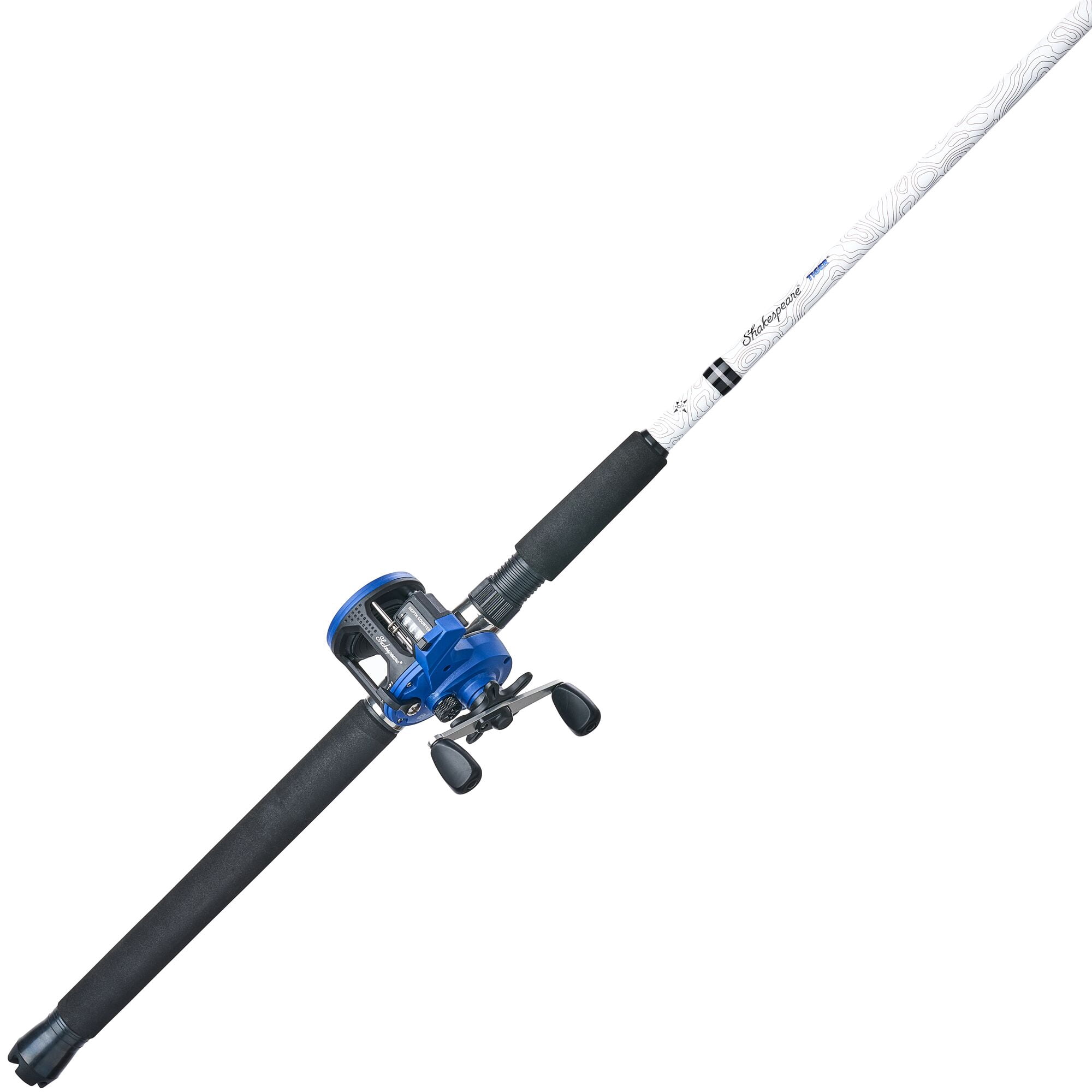 Shakespeare Tiger Conventional Combo, 7' 1-pc Medium Heavy Fishing Rod, 15-Size Reel
