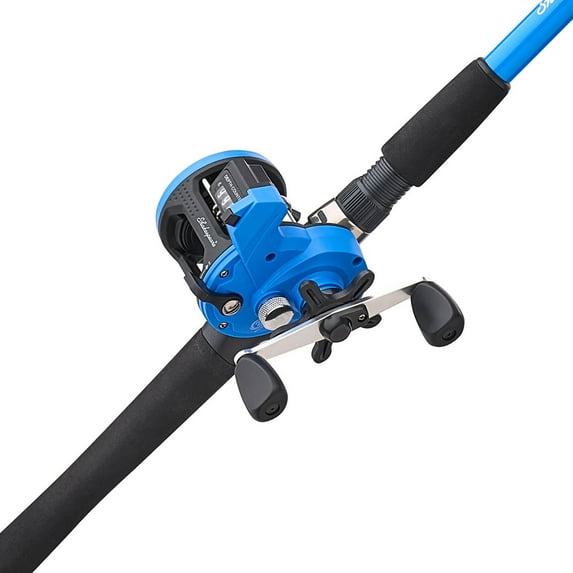 Shakespeare Tiger Conventional Line Counter Reel and Fishing Rod Combo, 7'10" 2-Piece Rod