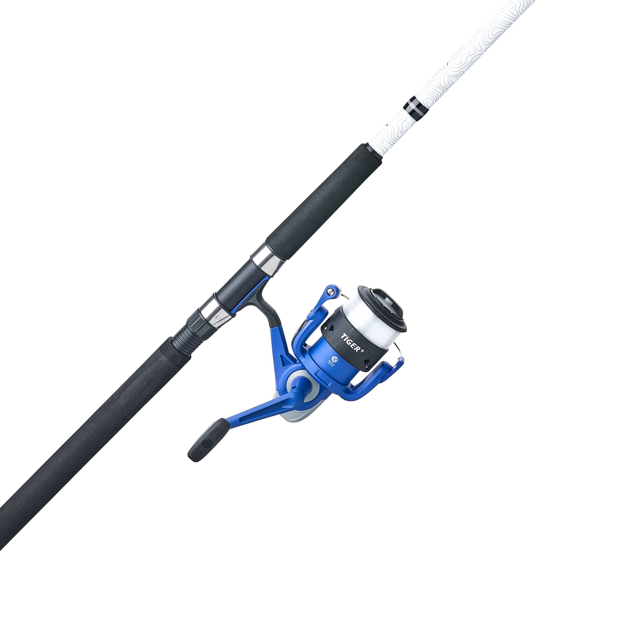 Shakespeare Tiger Spinning Surf Combo Kit, 9' 2-pc Medium Heavy Fishing Rod, 60-Size Reel