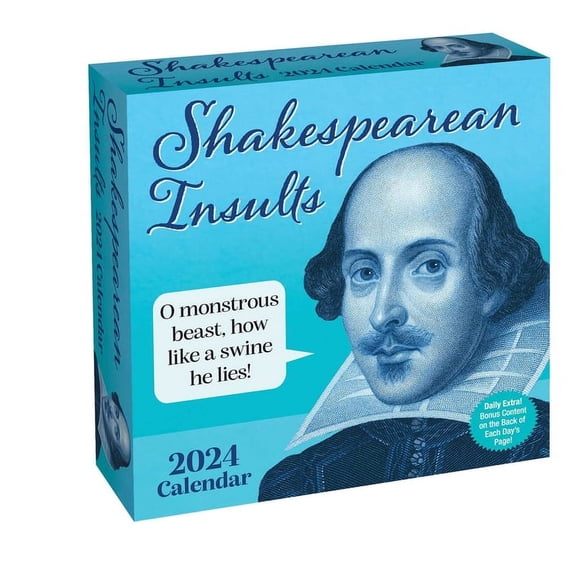 Shakespearean Insults 2024 Day-To-Day Calendar (Other)