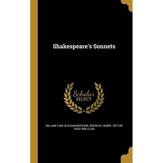 Shakespeares Sonnets Hardcover 1371477760 9781371477769 William 1564-1616 Shakespeare