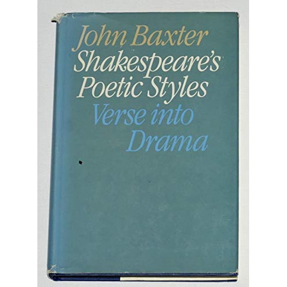Pre-Owned Shakespeare's Poetic Styles (Hardcover) 9780710005816