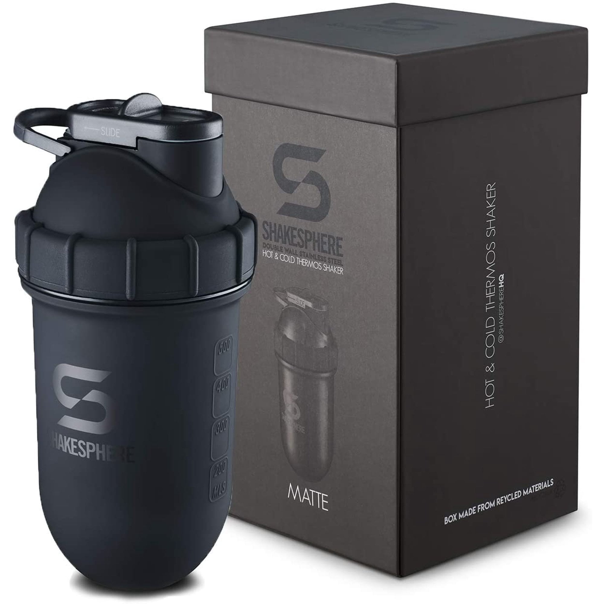 Shakesphere Tumbler Steel: Protein Shaker Bottle Keeps Hot Drinks Hot &  Cold Drinks Cold, 24 Oz., Easy Clean Up - Mirrored Silver : Target